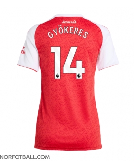 Billige Fotballdrakt Arsenal Viktor Gyokeres #14 Replika Hjemmedrakt Dame 2025-26 Kortermet